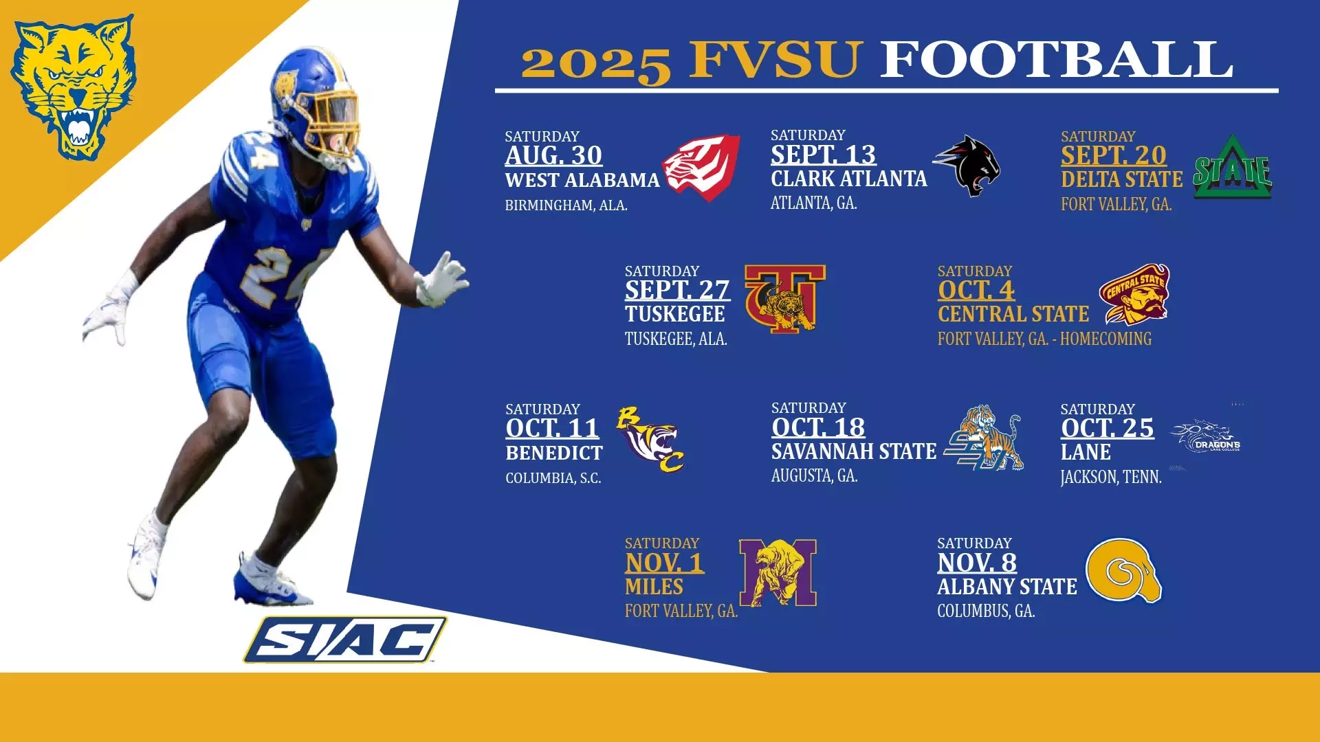 College Football Bison Printable 2026 Schedule