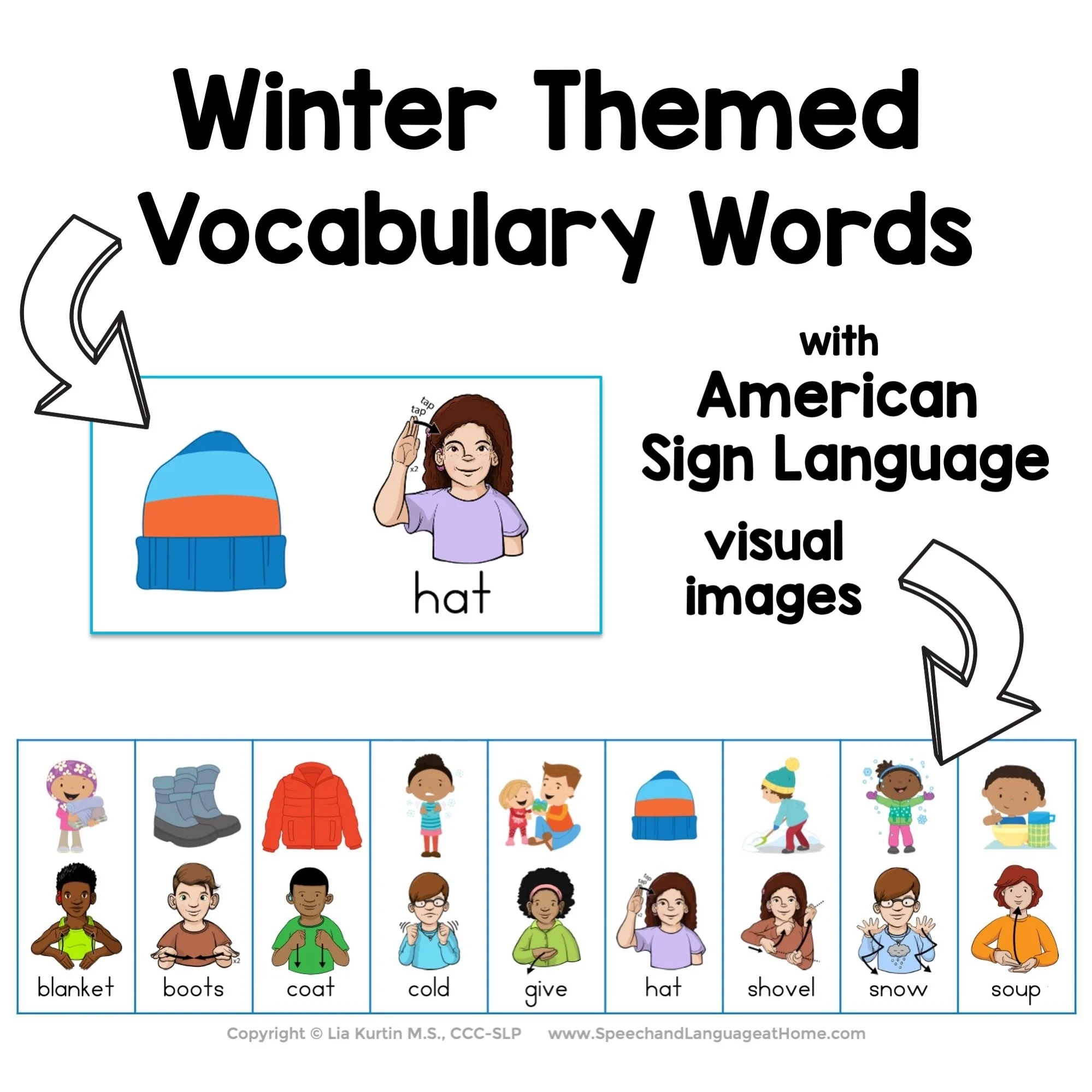 Winter Bingo Game SLP Winter Bingo Game SLP