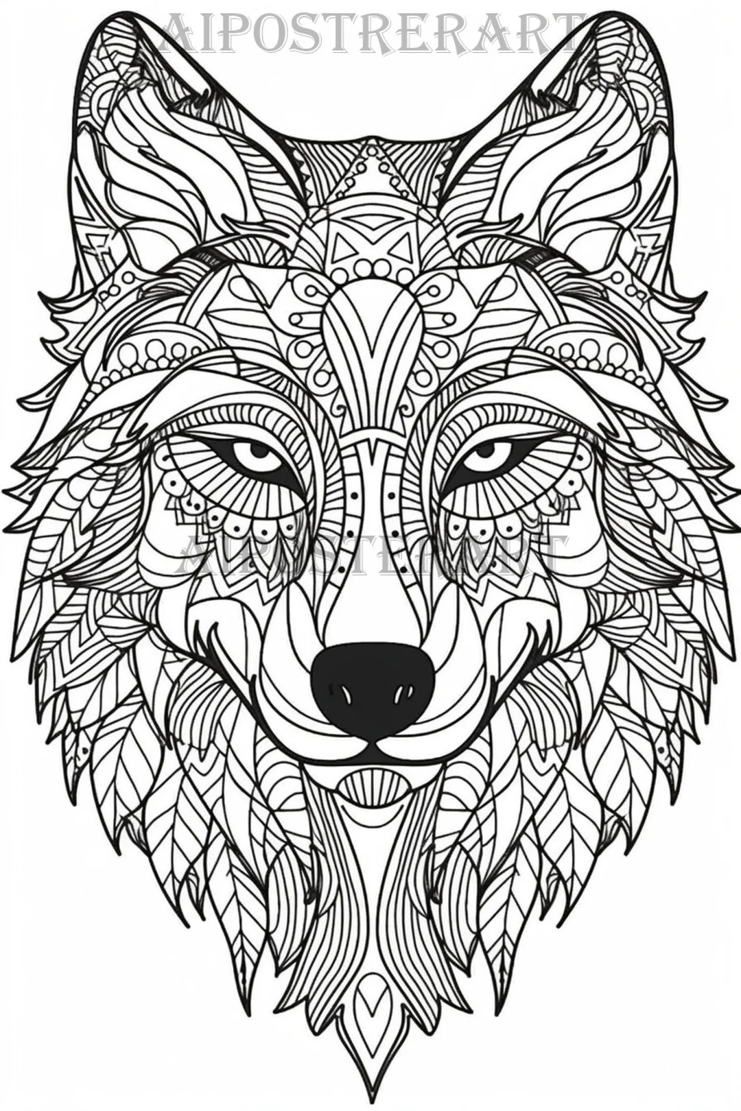 Wolf Head Mandala Coloring Sheet For Adults Printable Coloring Page Advanced Mandala Style Coloring Etsy Wolf Head Mandala Coloring Sheet For Adults Printable Coloring Page Advanced Mandala Style Coloring Etsy