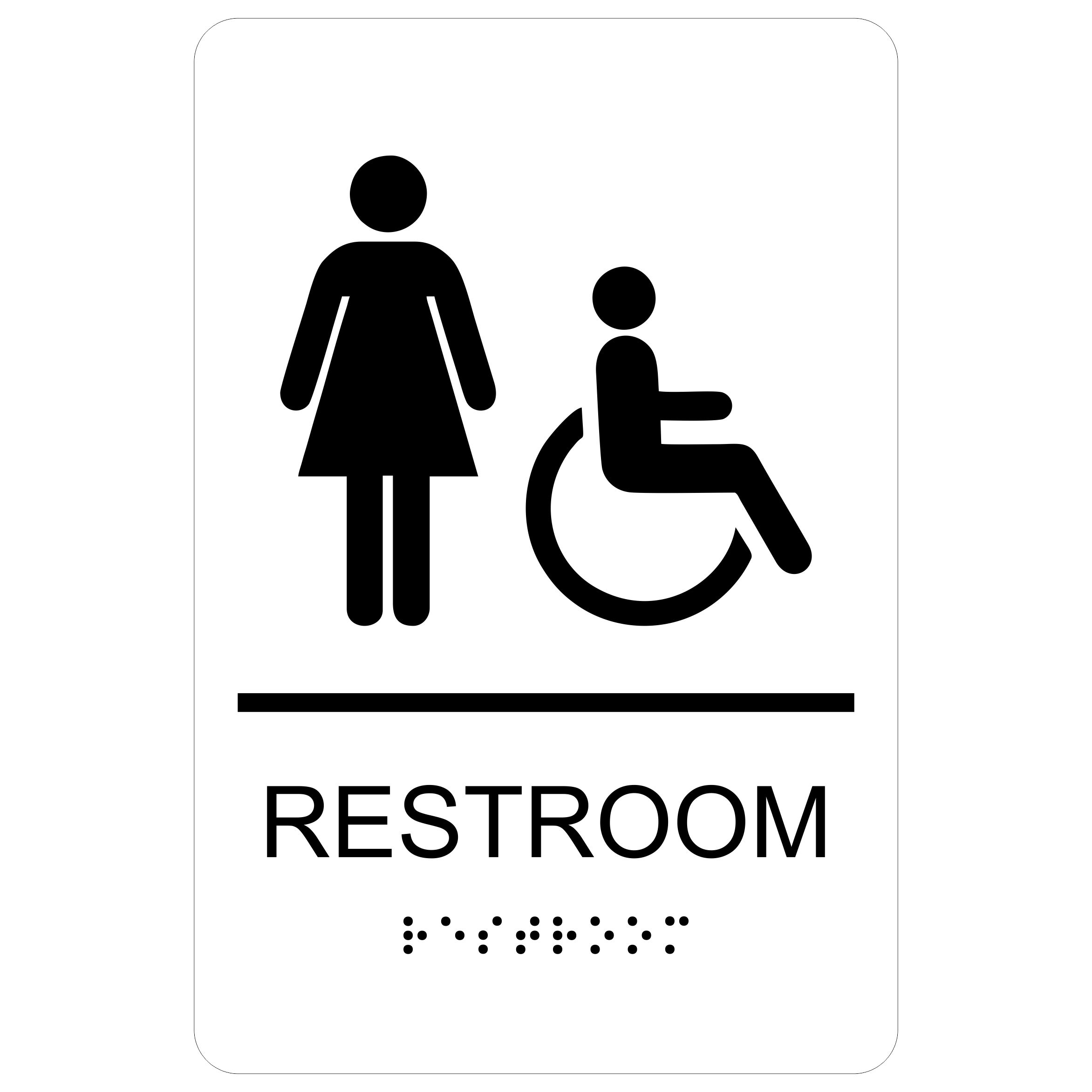 Womens Restroom Ada Sign Printable