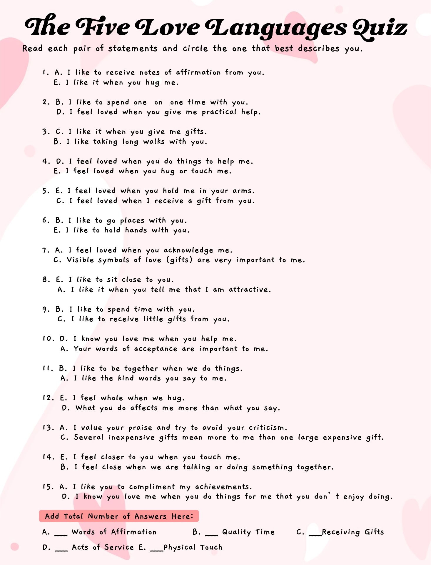 Worksheets 5 Love Languages 12 Free PDF Printables Printablee Worksheets Library Worksheets 5 Love Languages 12 Free PDF Printables Printablee Worksheets Library