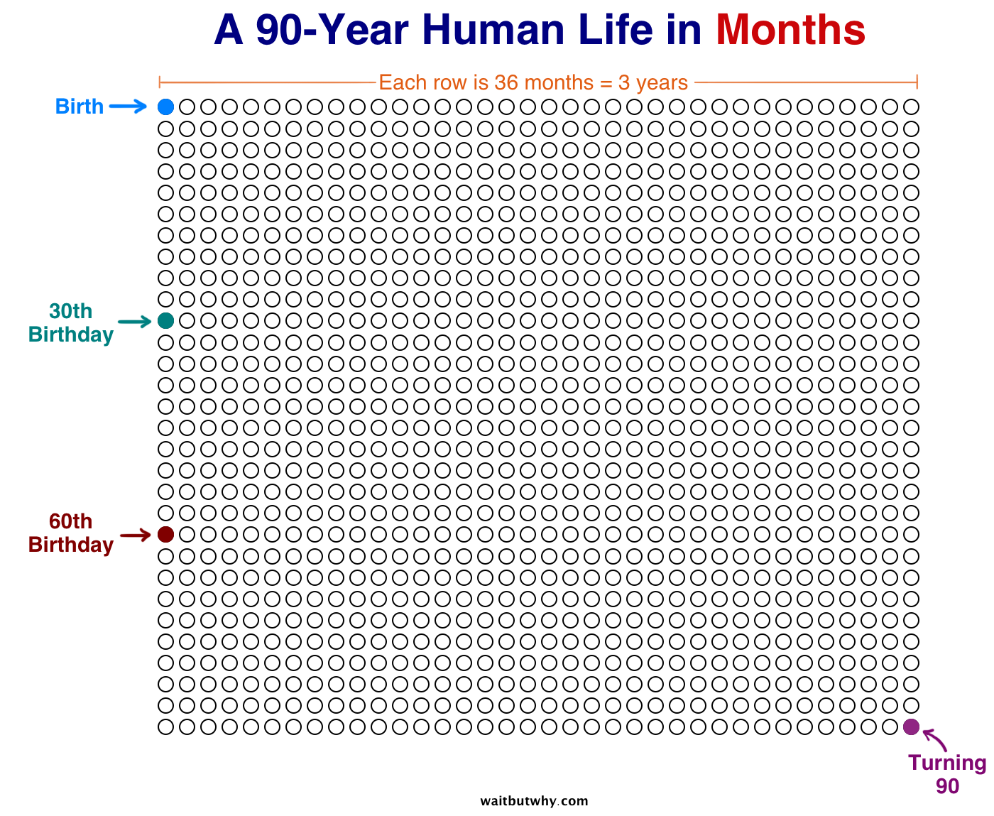 Your Life In Weeks Printable Chart