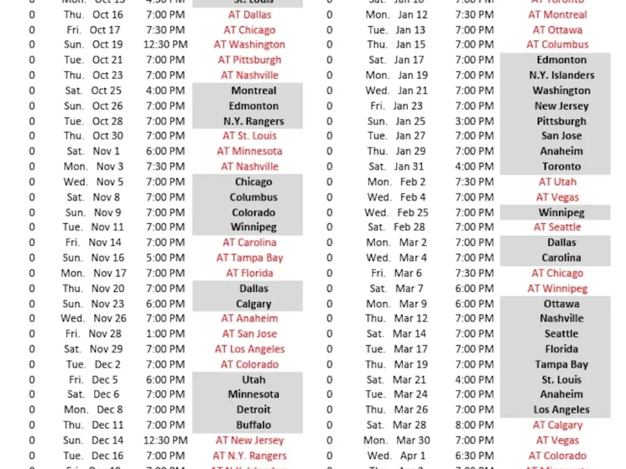 Your Printable Vancouver Canucks 2025 26 Schedule The Province
