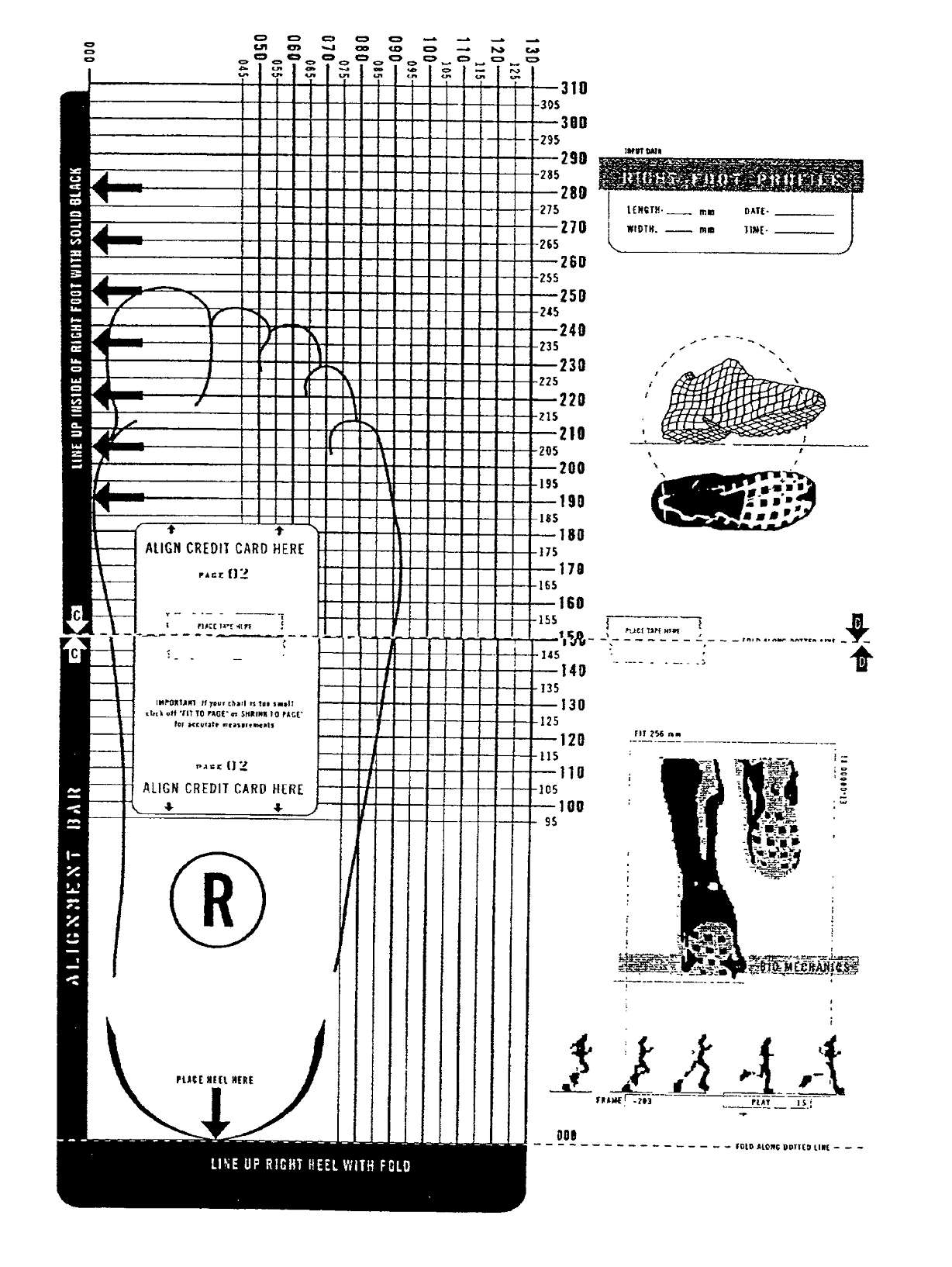 Zappos Printable Shoe Size Chart Print Foot Measure Shoe Size Chart Guide HEALLILY 2PCS Shoe Sizer