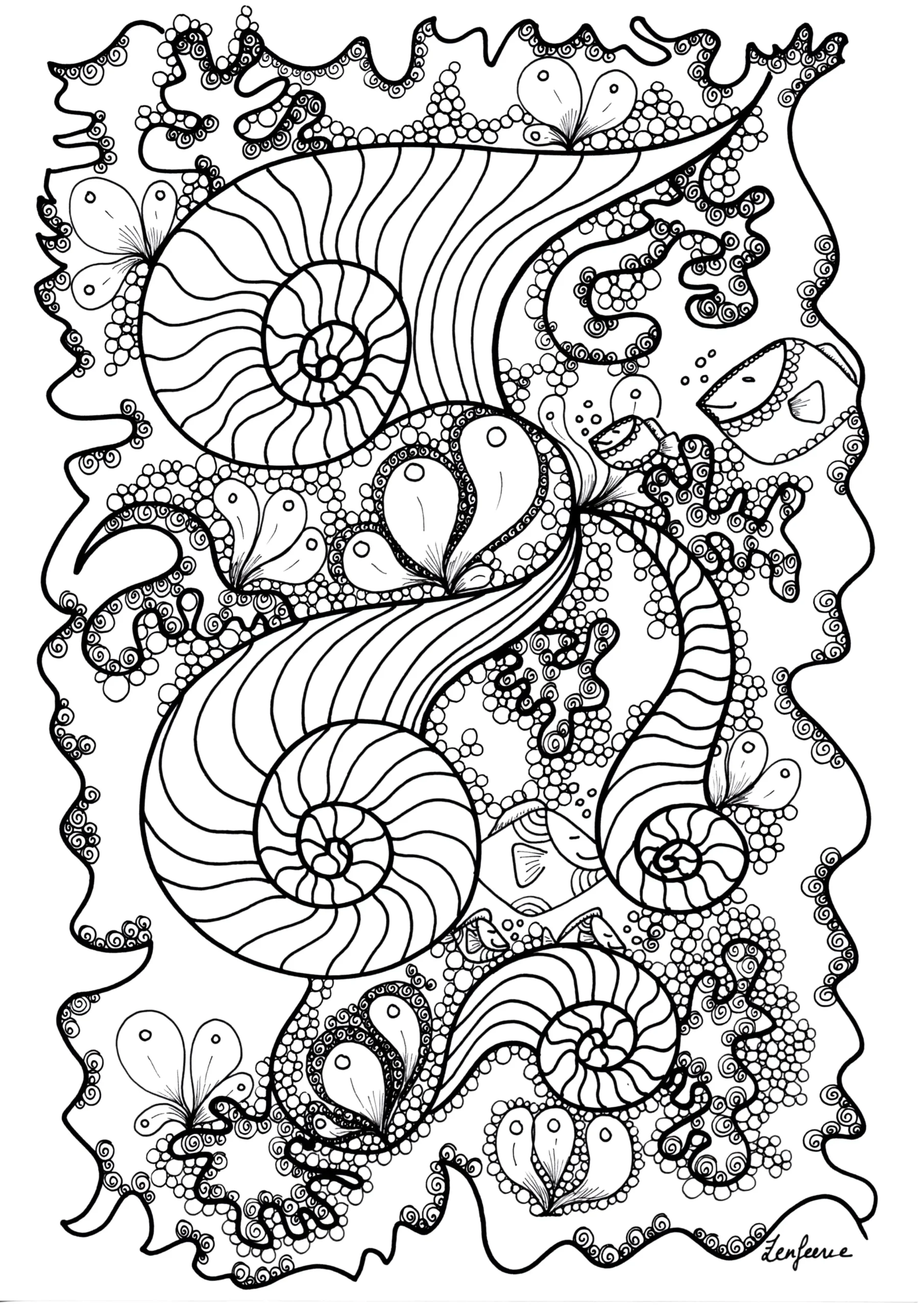 Zentangle To Print Zentangle Coloring Pages For Kids Zentangle To Print Zentangle Coloring Pages For Kids